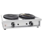 North GAS2 Διπλή Κρεπιέρα Επαγγελματική Υγραερίου με Εστία Ø35cm