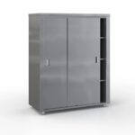 InoxDobros ER.SK160 Ανοξείδωτο Ερµάριo – Ντουλάπα Σκευών με 2 Πόρτες 160x70x200 cm