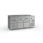 InoxDobros PSCAF180 Ανοξείδωτο Ψυγείο posto καφέ με 3 Πόρτες 180x60x87 cm