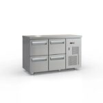 InoxDobros PSM135604SIR Ανοξείδωτο Ψυγείο Πάγκος με 4 Συρτάρια 135x60x87 cm