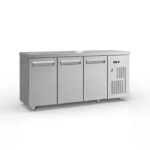 InoxDobros PSM18060 Ανοξείδωτο Ψυγείο Πάγκος με 3 Πόρτες 180x60x87 cm