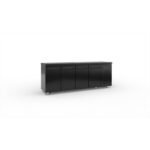InoxDobros PSM22570BLC Black Ψυγείο Πάγκος με 4 Πόρτες 225x70x87 cm