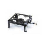 Proton G30 Επιτραπέζια Εστία Εμαγιέ Μονή Μαύρη 30x30cm